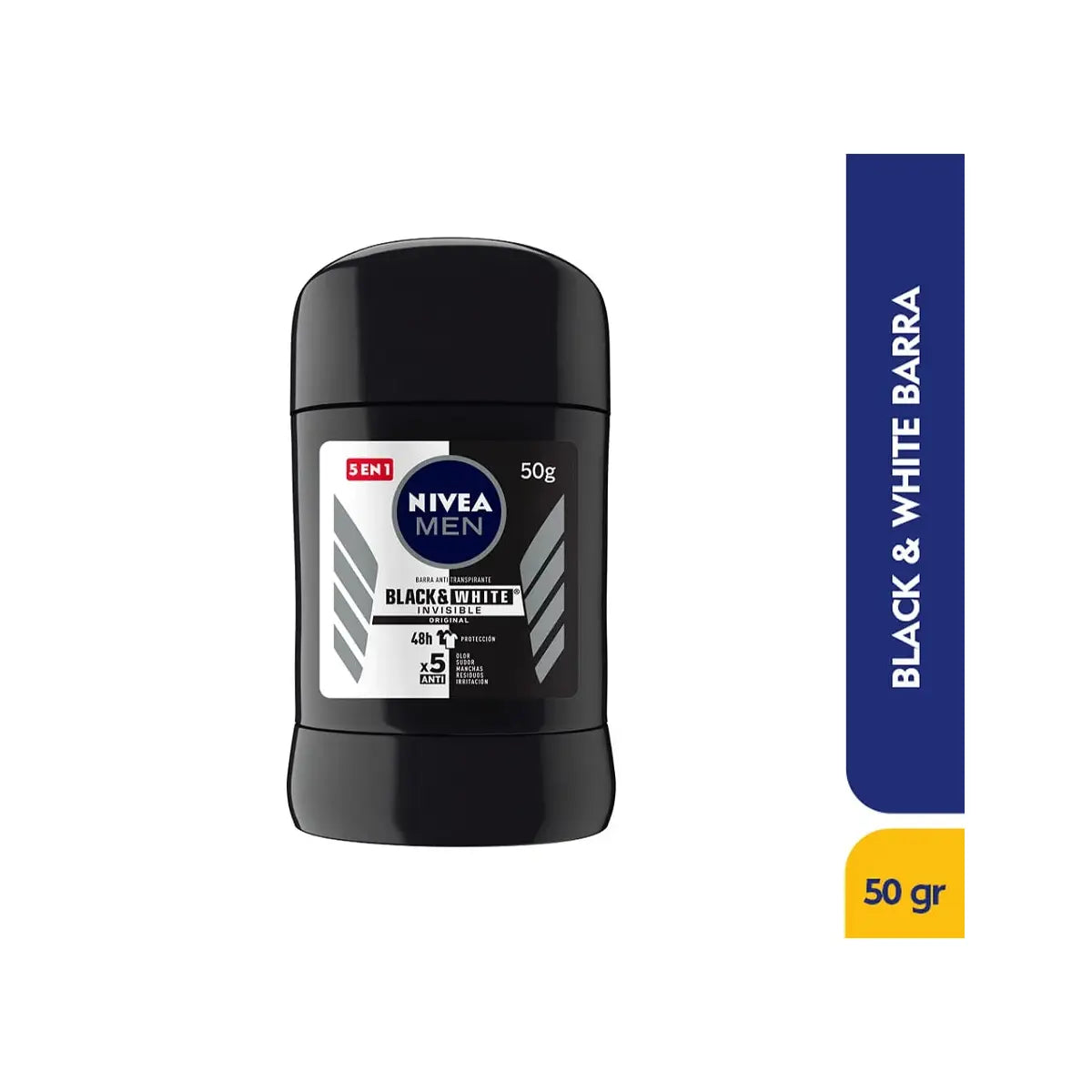 Desodorante nivea Barra Invisi.black Whi.50gr H