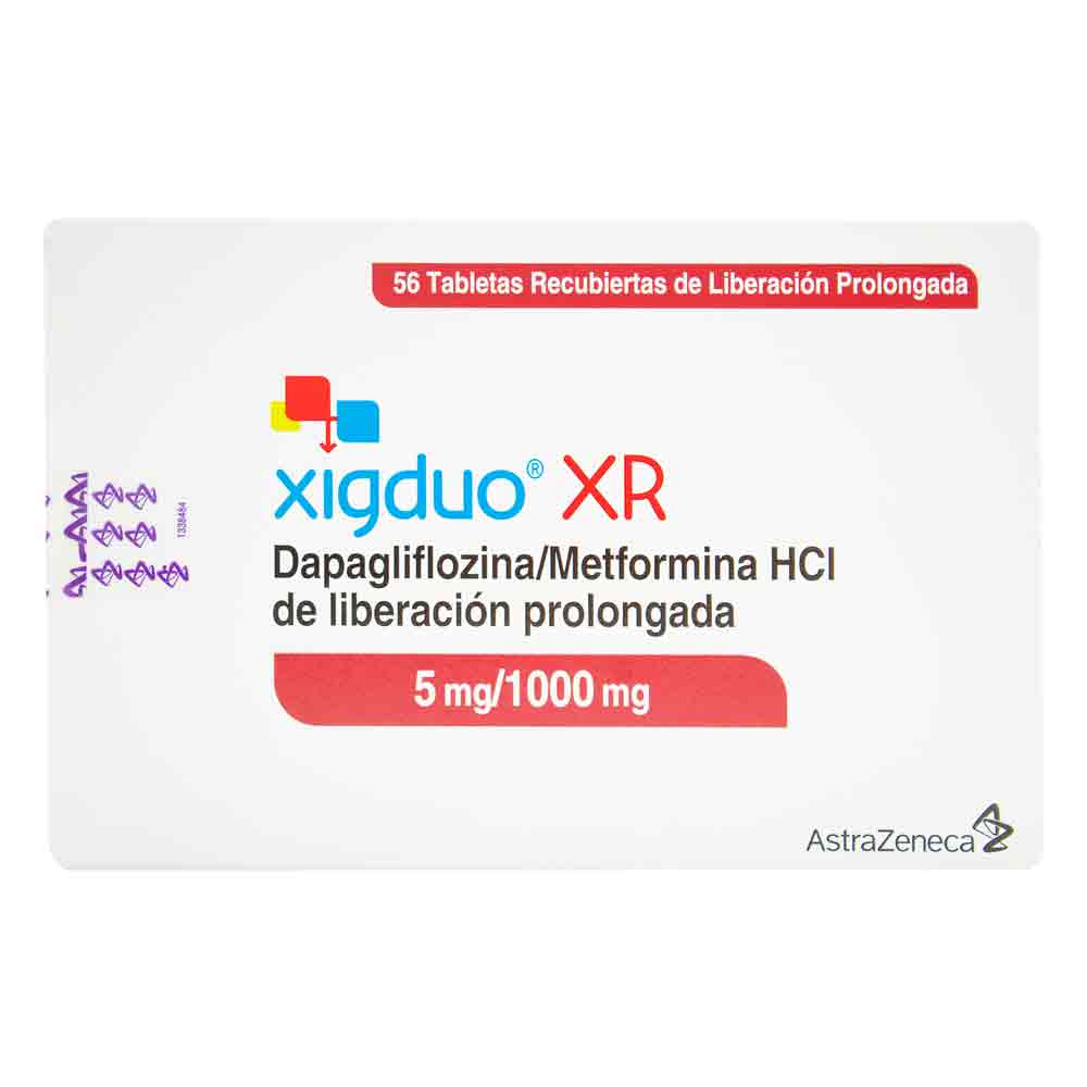 Xigduo Xr 5mg/1000mg 56 Tabletas