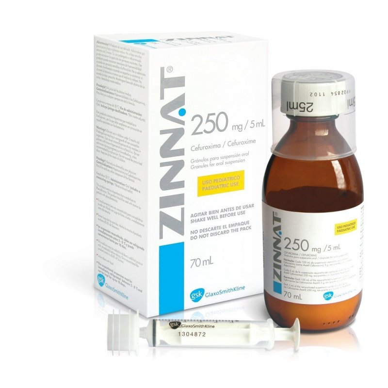 Zinnat 250 mg Suspensión 70 ml (m) (a)