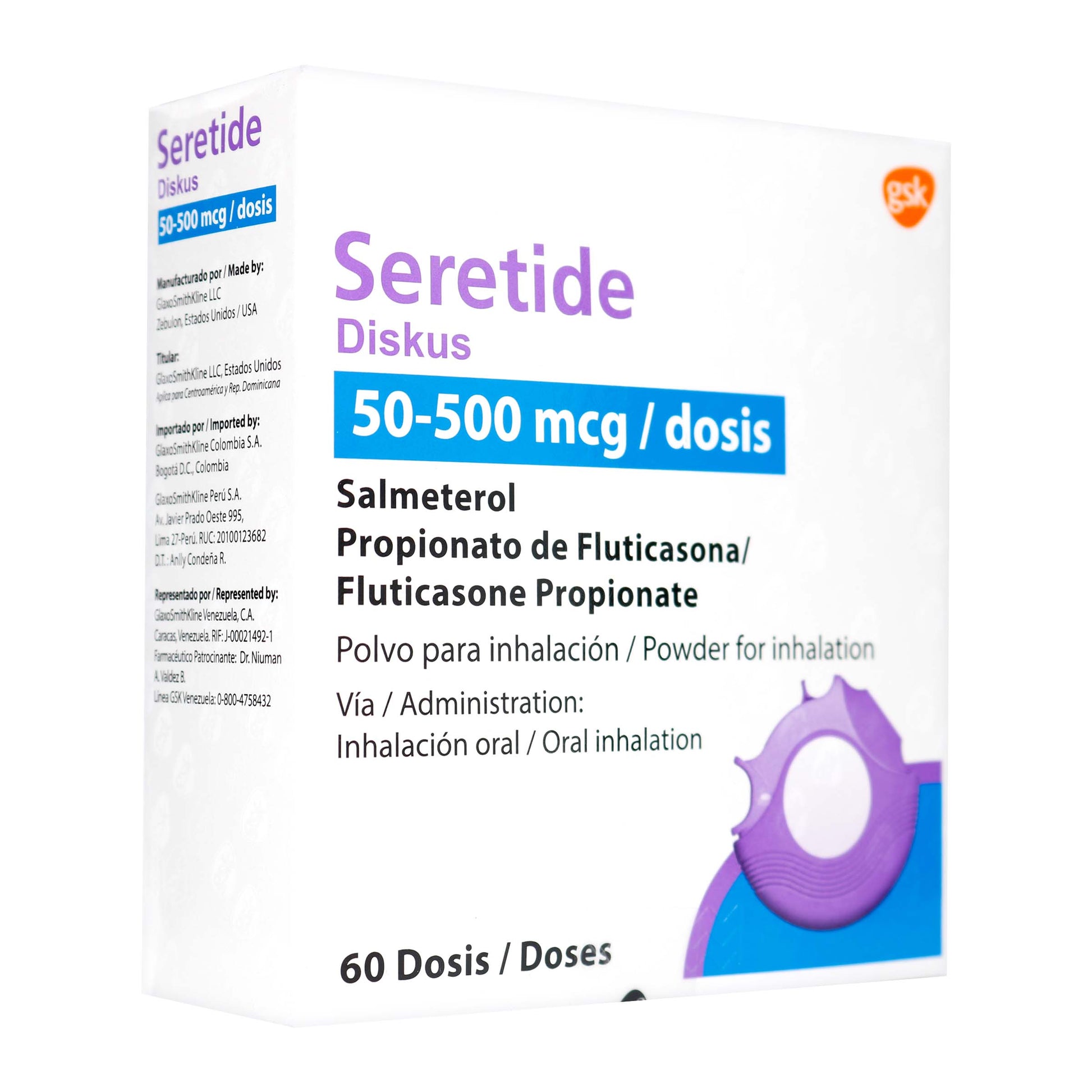 Seretide Diskus 50/500 mcg 60 Dosis(a)(m