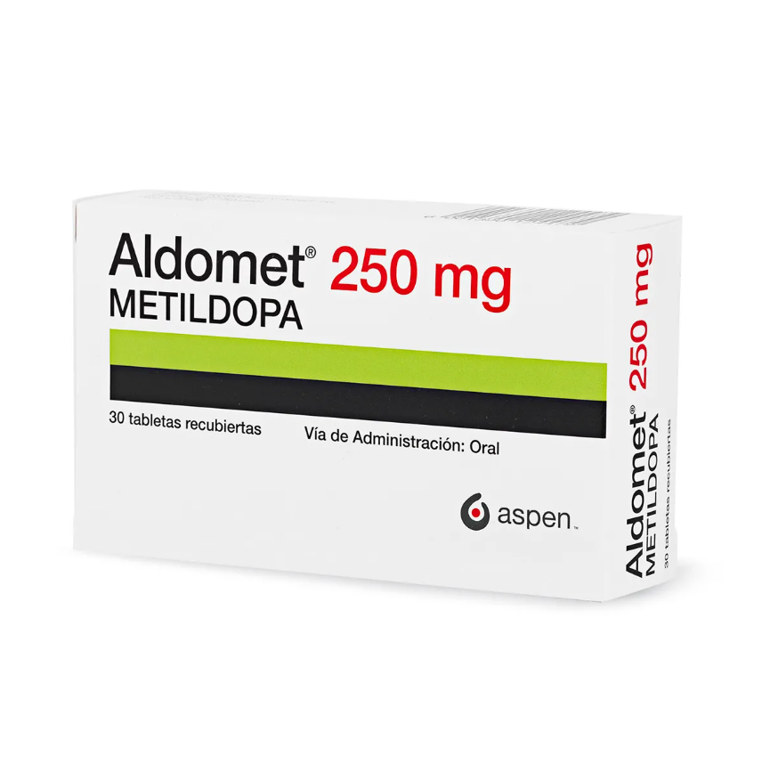Aldomet 250 mg 30 Tabletas