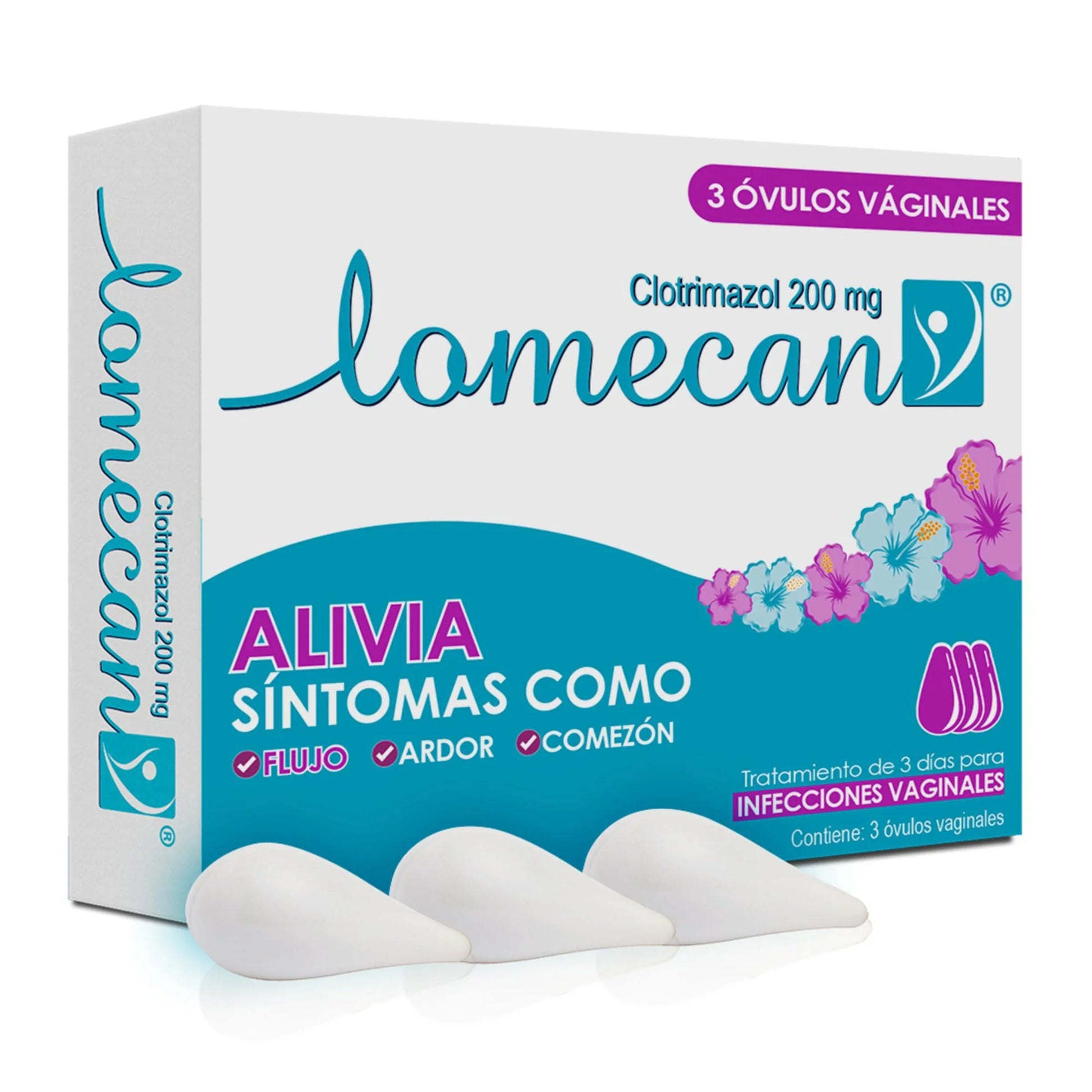 Lomecan V 200 mg Caja X 3 Óvulos Vaginal