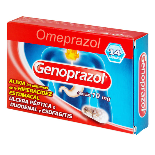 GenéricoOPRAZOL Cápsulas 10 mg 14 Cápsulas