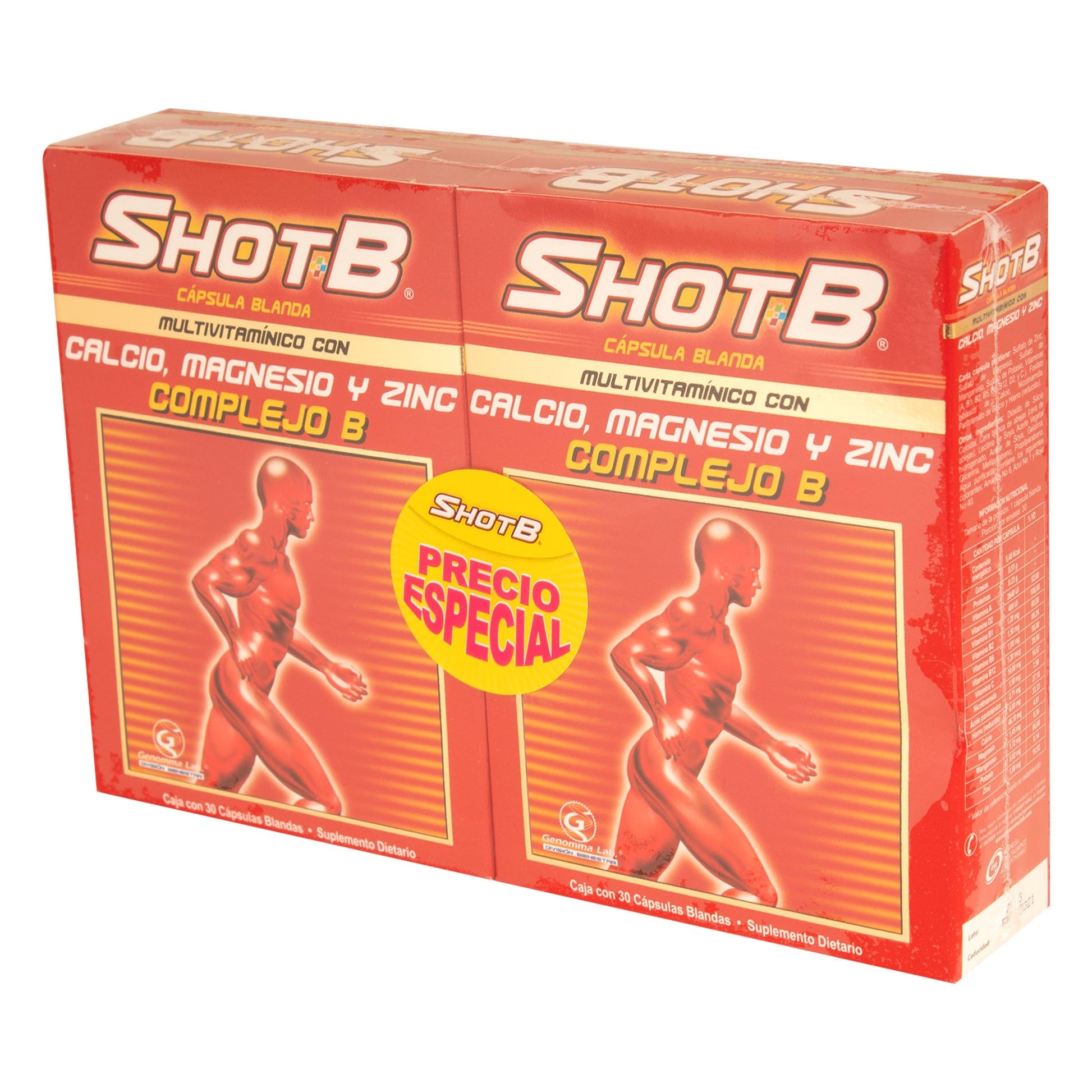 2 Shot B 30 Cápsulas Precio Esp(sf)