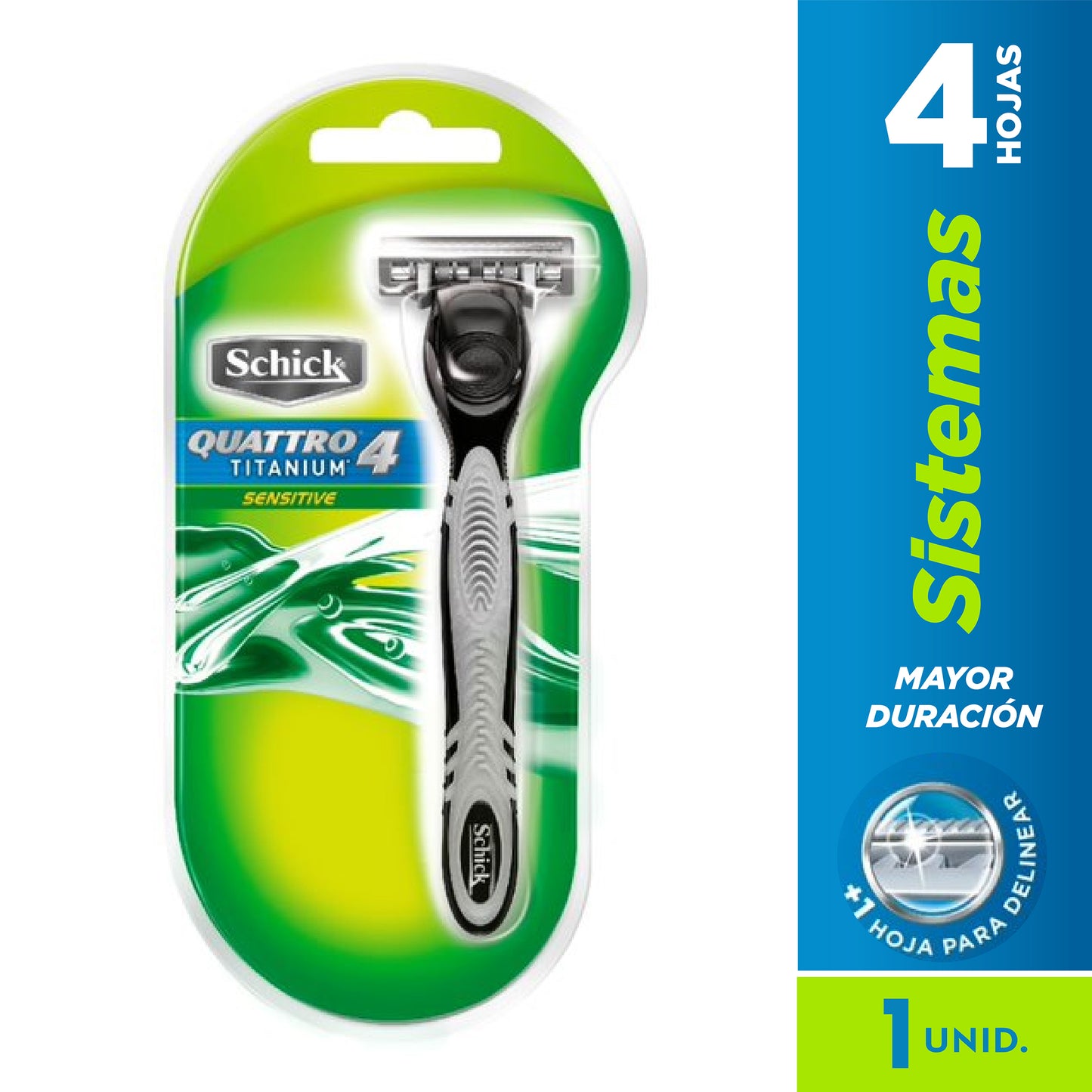 Máquina Schick 4 Quattro Titanium Freestyle