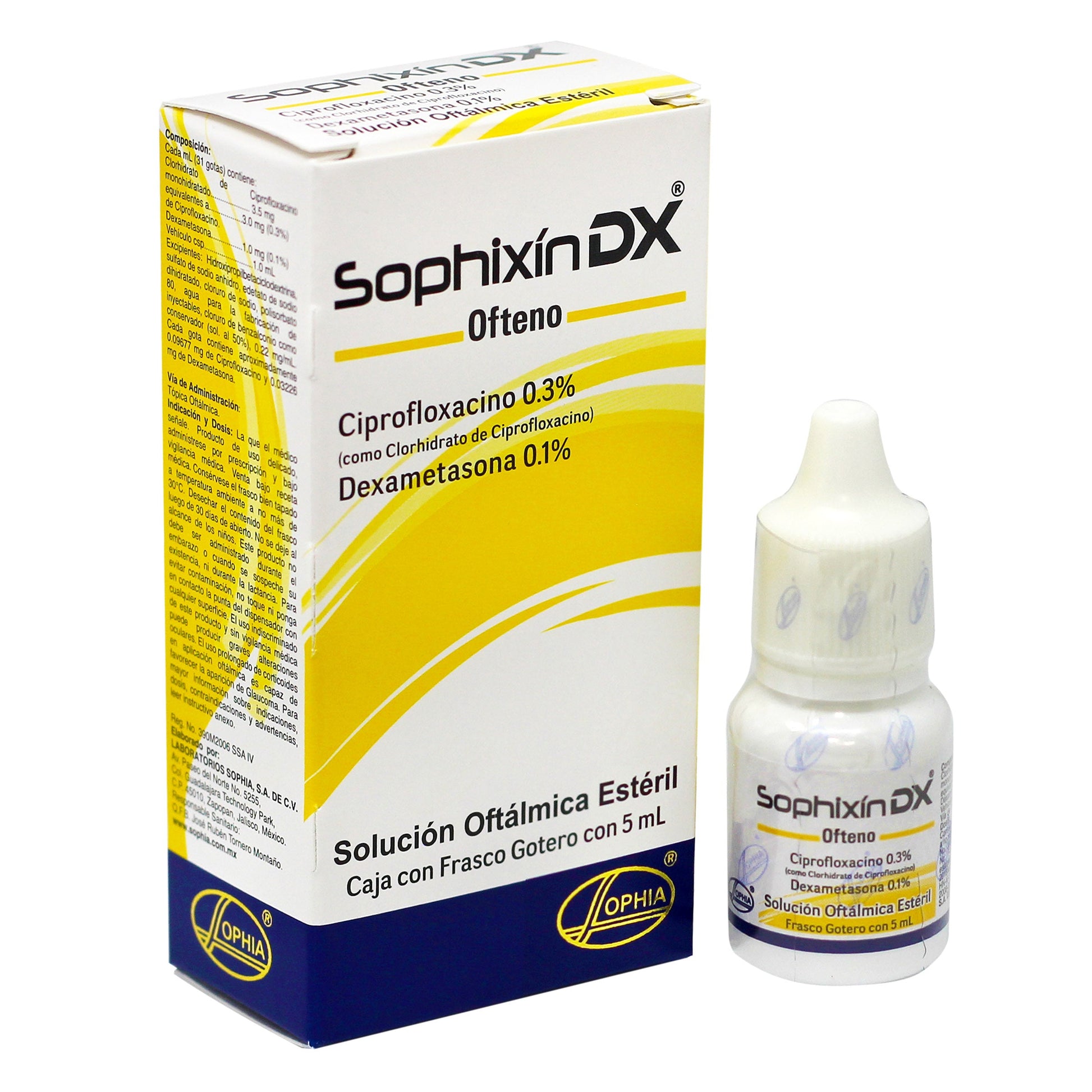 Sophixin Dx Ofteno 0.1% 0.3% 5 ml