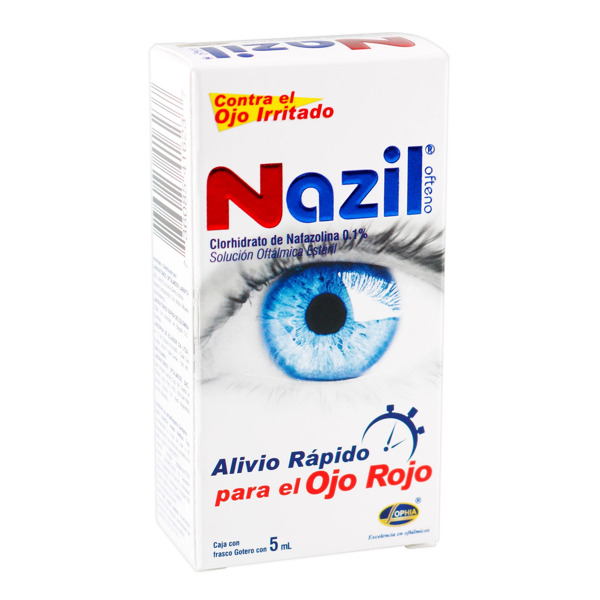 Nazil Ofteno (nafazolina Clor.1mg/ml)5ml