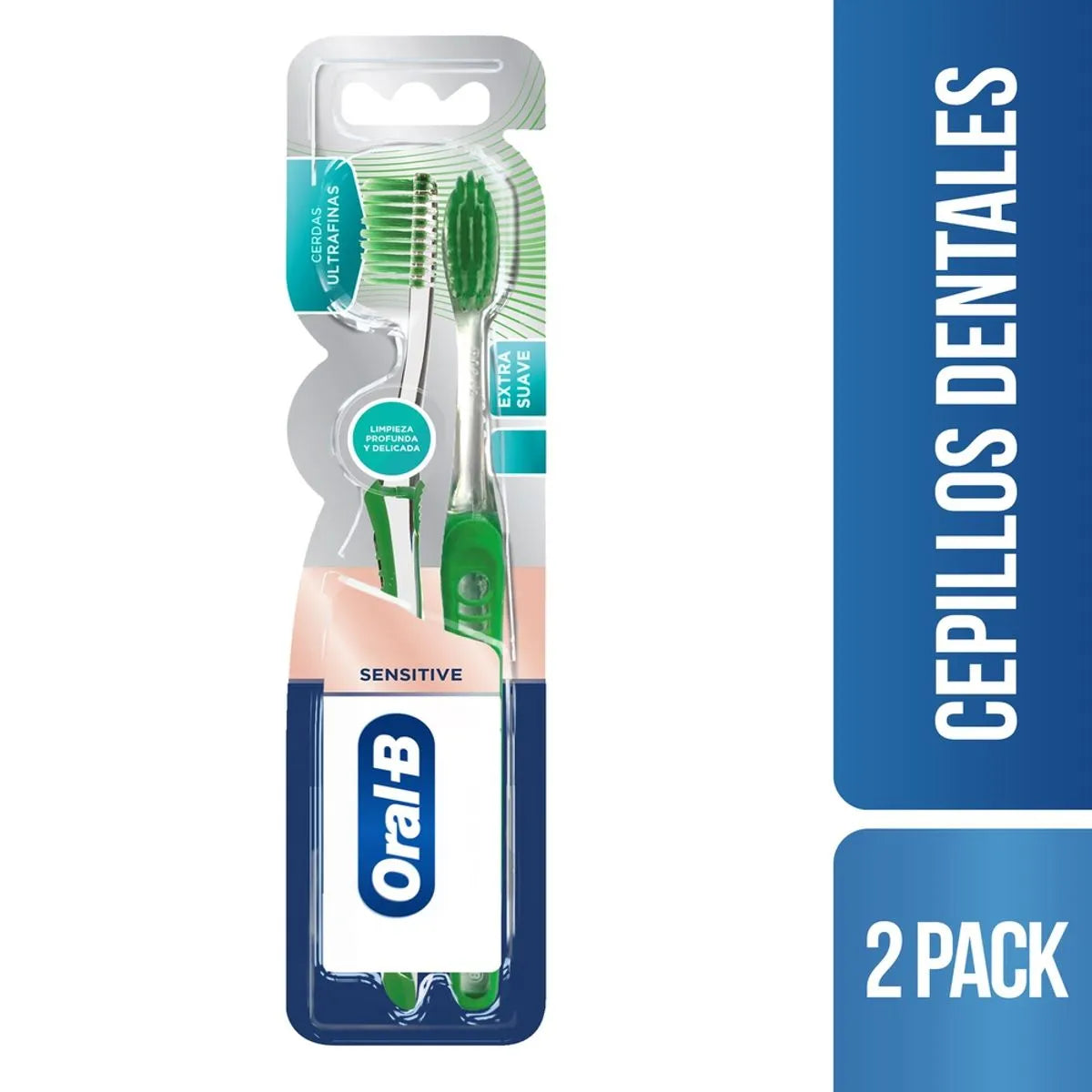 Cepillo Oral-B Suave Ultrafino 2X1
