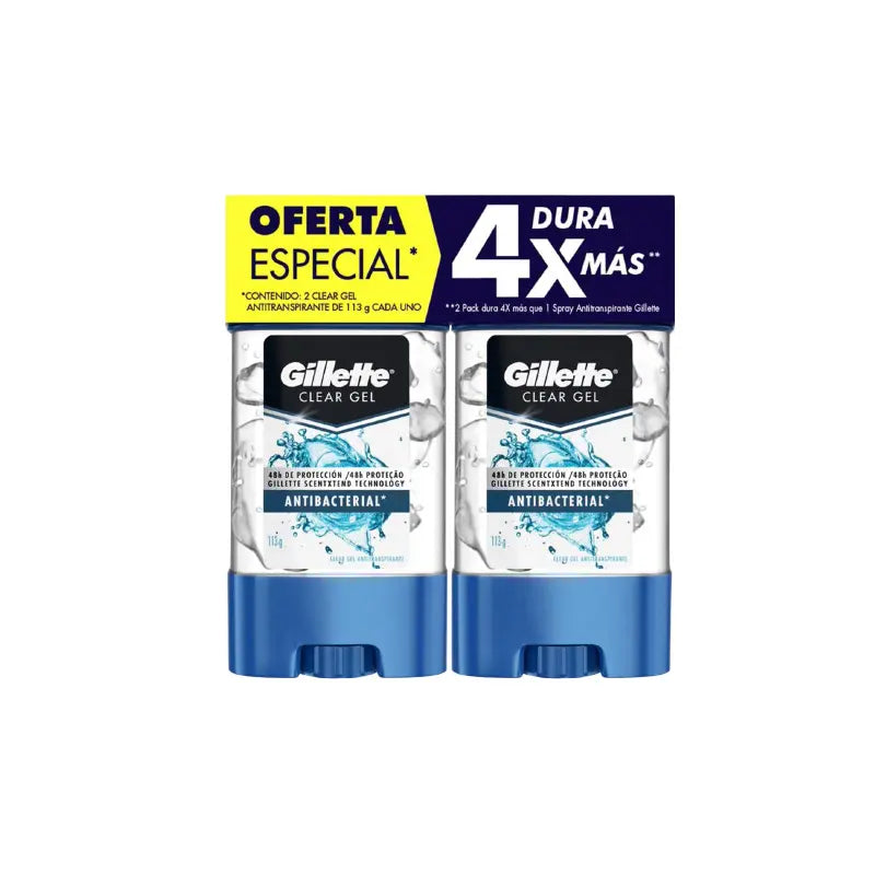 2 Desodorante   gILLETTE Cleargel Protector ant.113 P.e