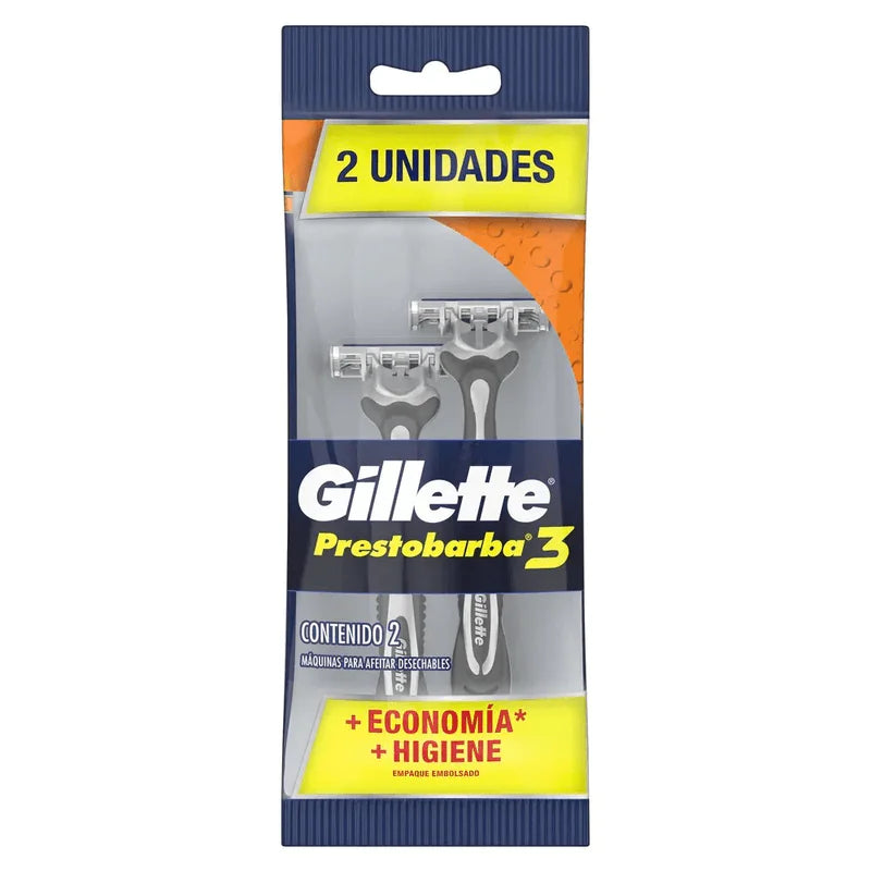 Maq.prestobarba gILLE. 3 6 Bolsas X 2und