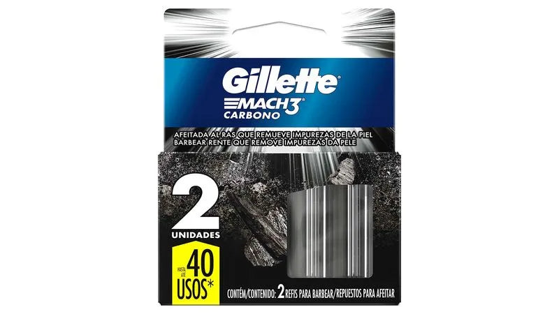 Rep.maq.afeitar gILLETTE Carbono 2 Uds