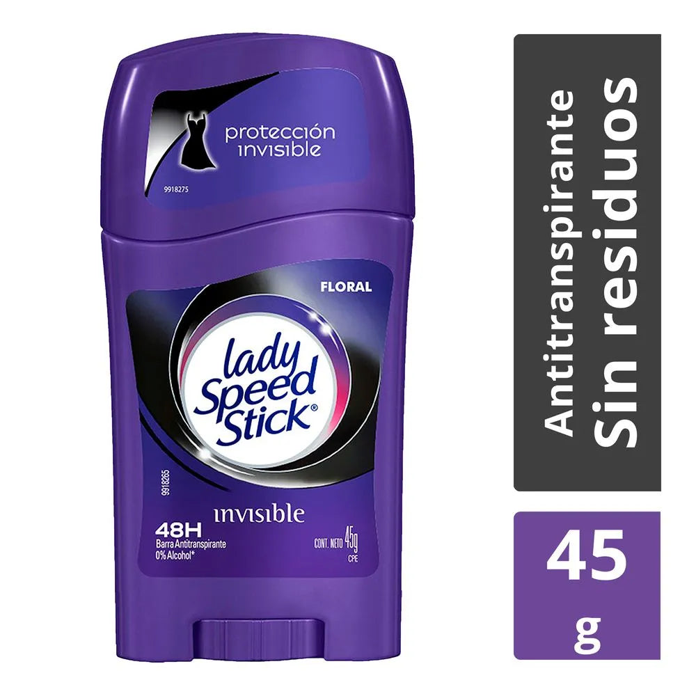 Desodorante Lady Speed Stick Barra Invisible X 45