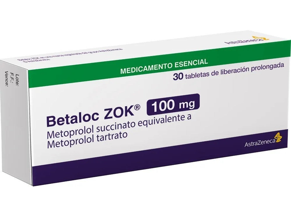 Betaloc Zok 100 mg 30 Tabletas (a)(pb)