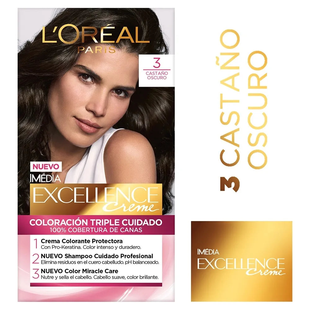 Excellence CremaE Kit 3 Castano Oscuro