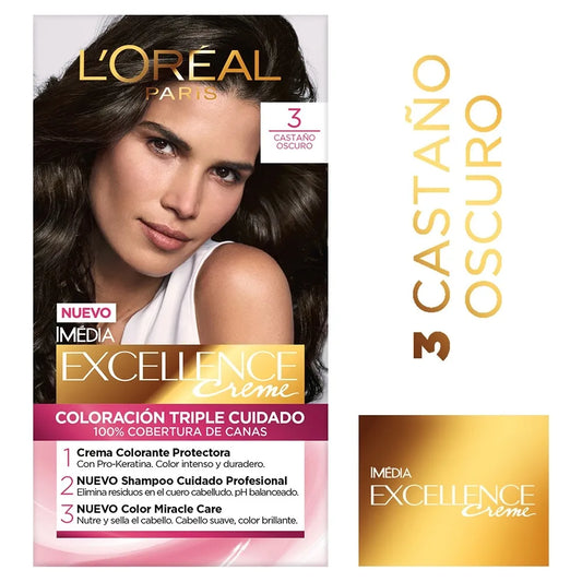 Excellence CremaE Kit 3 Castano Oscuro