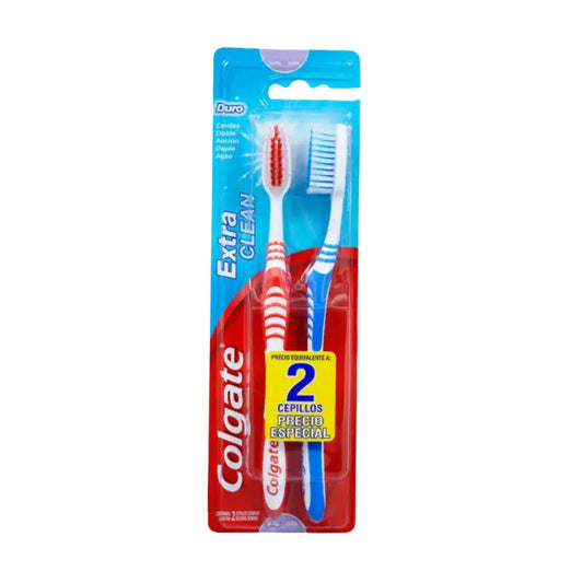 2 Cep.colgate Extra Clean Duro P.e