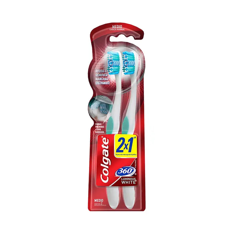 Cep.colgate 360 Luminous Medio 2x1