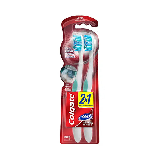 Cep.colgate 360 Luminous Medio 2x1