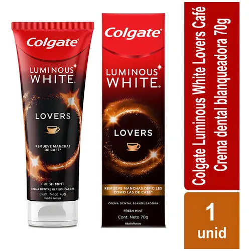 Crema.COLGATE Luminous Whi.lovers Cafeína 70g