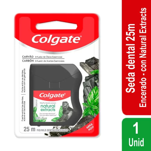 Hilo Dental Colgate Nat. Ext Carbon 25 Mts