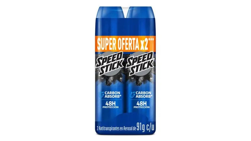 2 Desodorante mennen Speed Carbamazepina Absorb Spray 91g