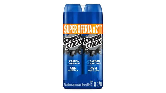 2 Desodorante mennen Speed Carbamazepina Absorb Spray 91g
