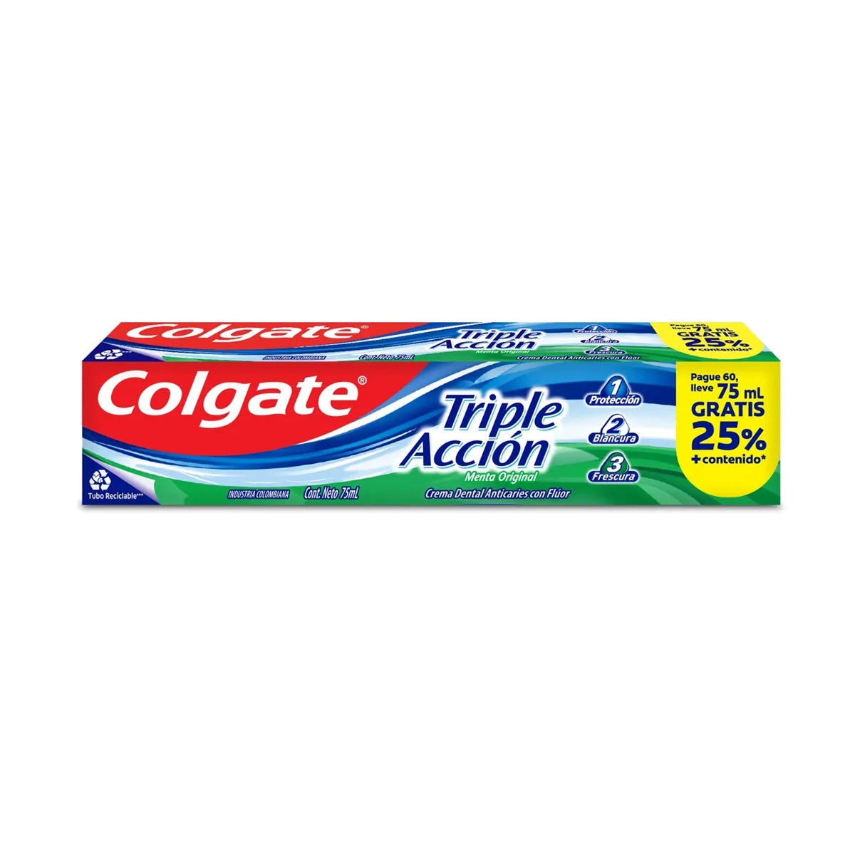 Crema Colgate Tri.acc.ori.pg.60 Lle.75 ml