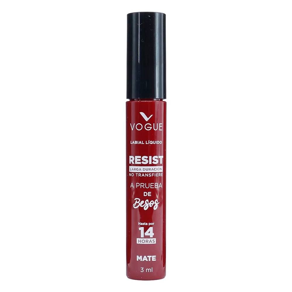 Vogue Labial Líquido Resist Poderosa 3ML
