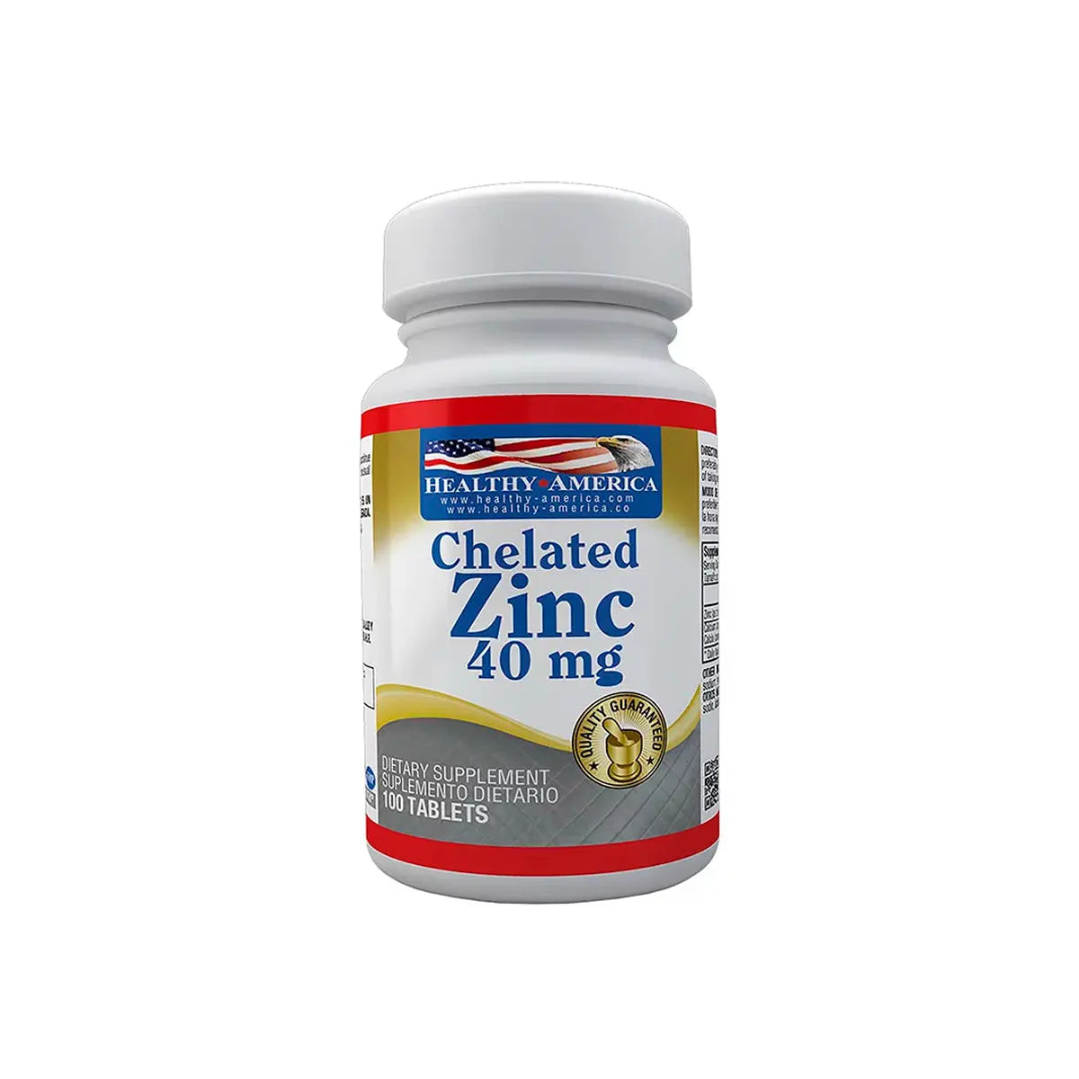 Chelated Zinc 40 mg 100 Tabletas