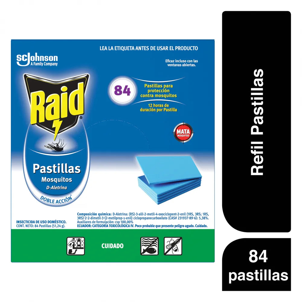 Raid PastaILLAS 72 Uds Gotas 12 PastaILLAS