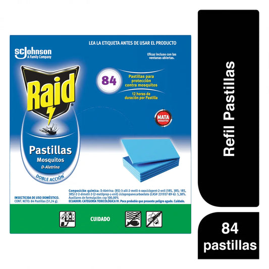 Raid PastaILLAS 72 Uds Gotas 12 PastaILLAS