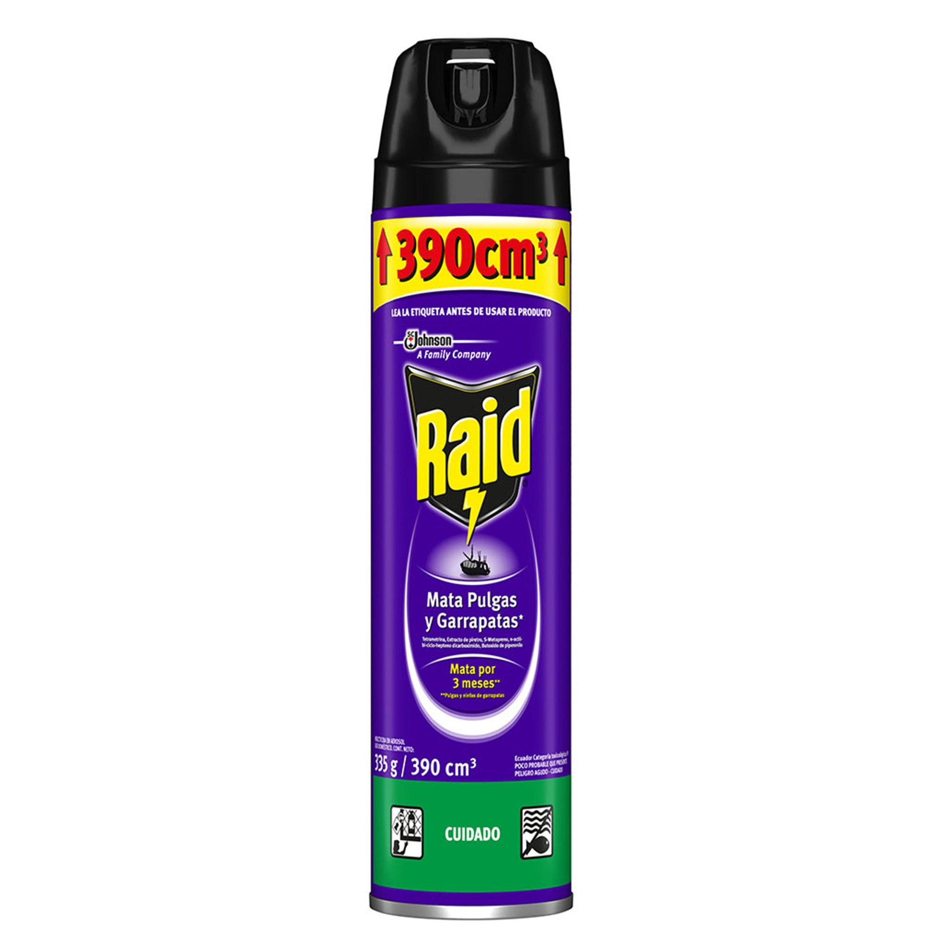Raid Spray Mata Pulgas 390 ml