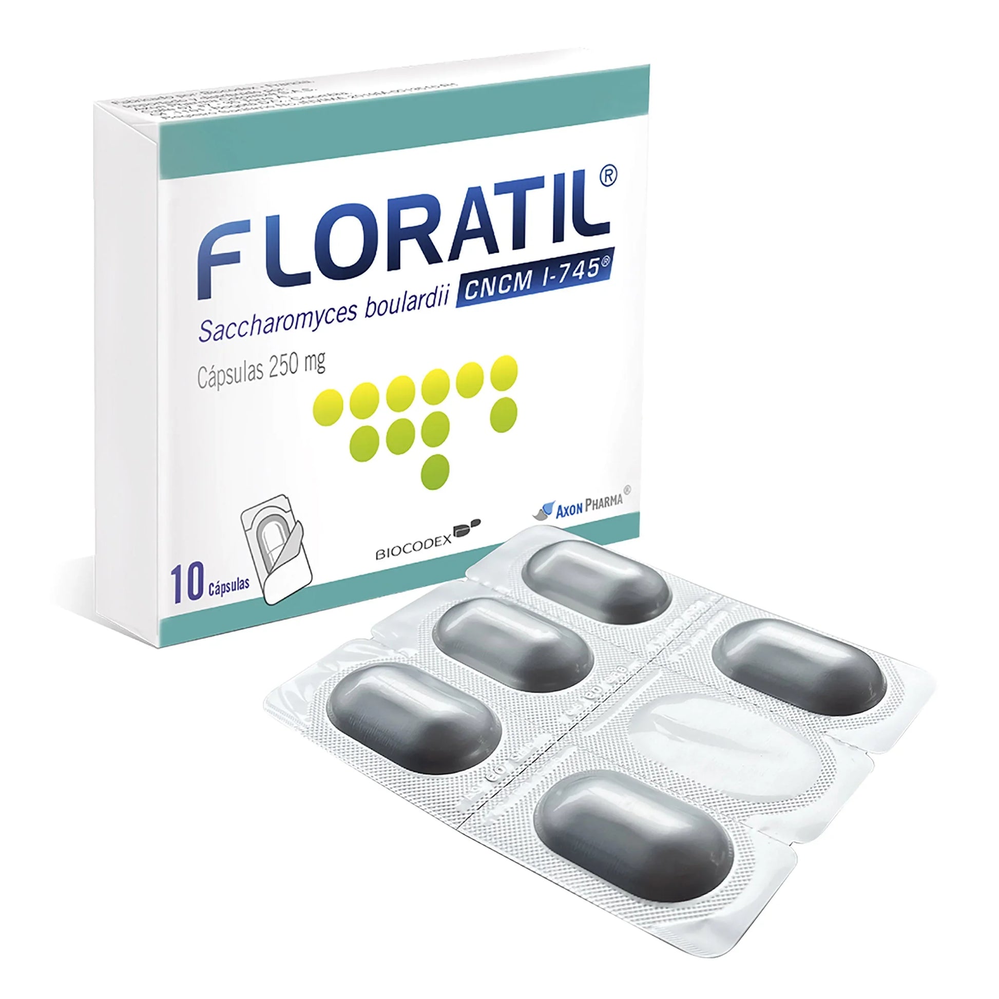 Floratil 250 mg 10 Cápsulas (m)