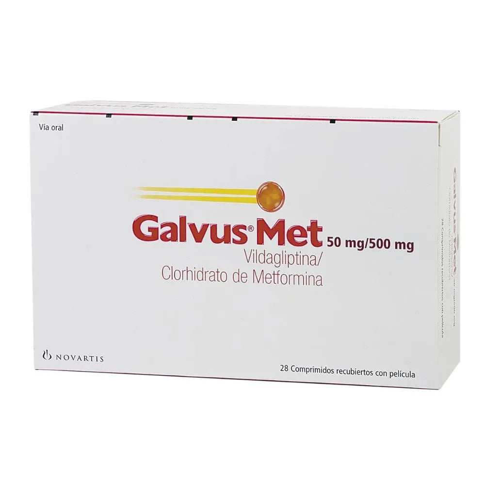 Galvus Met 50 Miligramos/500 Miligramos 28 Comprimidos