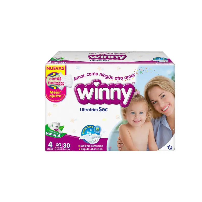 Pan Winny Ult Extrasec grANDE 30 Unidad