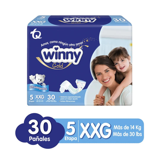 Pañal Winny Gold Etapa 5 Por 30 Unidades