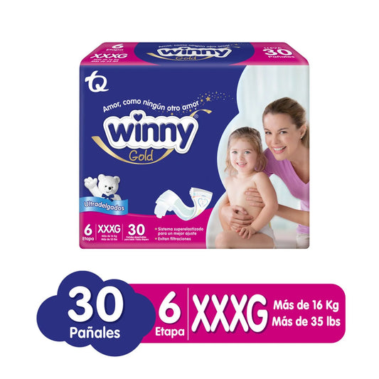 Pañal Winny Etapa 6 Gold Por 30 Unidades