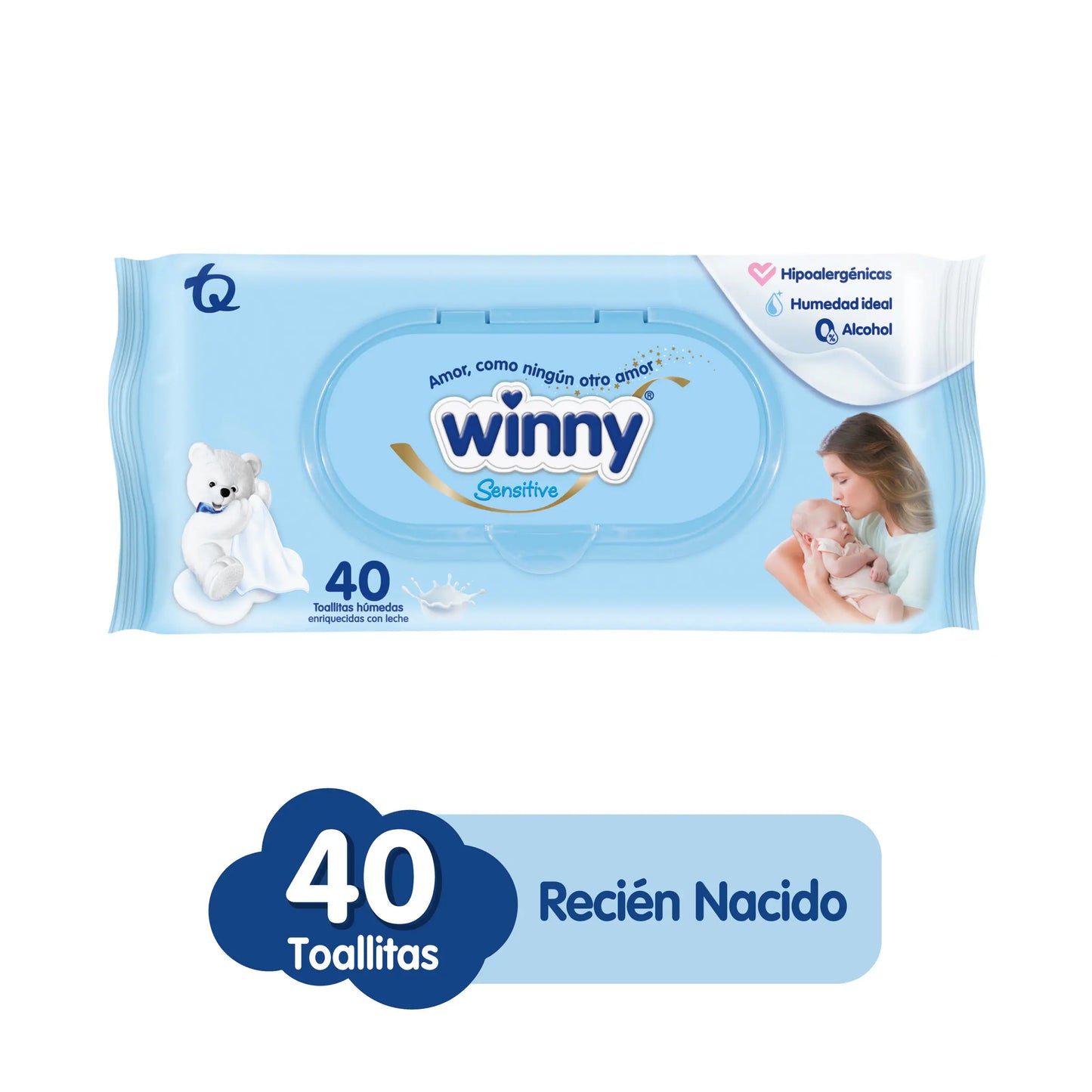 Toallitas Winny Sensitive X 40