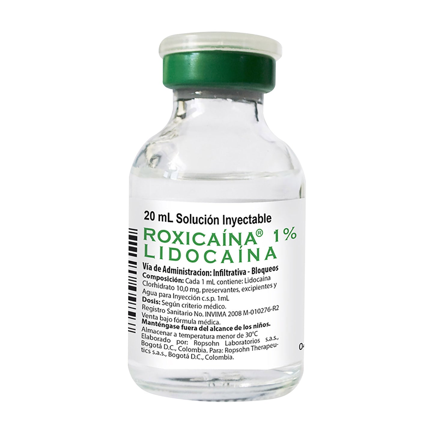 Roxicaina 1% Simple 20 ml
