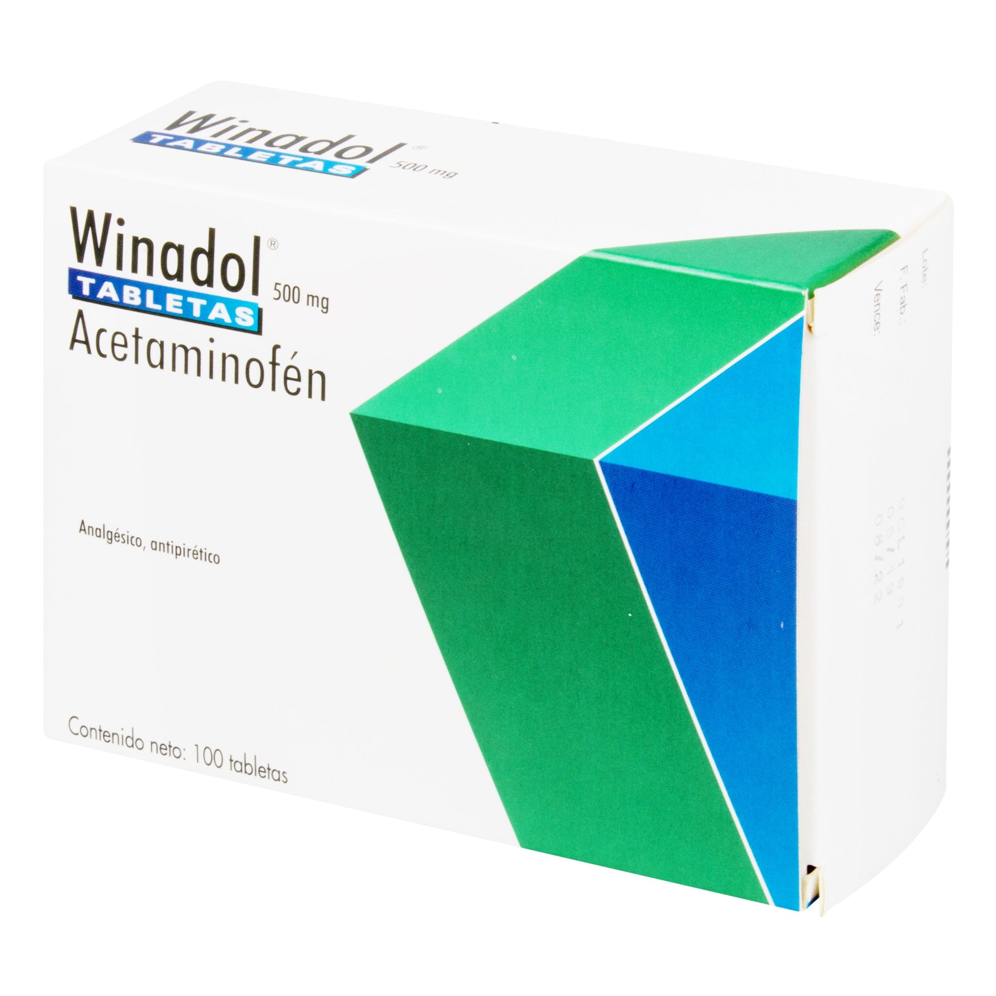 Winadol 500 mg 100 Tabletas