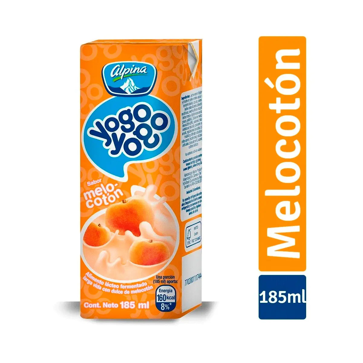 Yogo Yogo Alpina Melocoton 185 ml