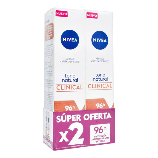 2 Desodorante nivea Spray Cli.tono Natural 150ml