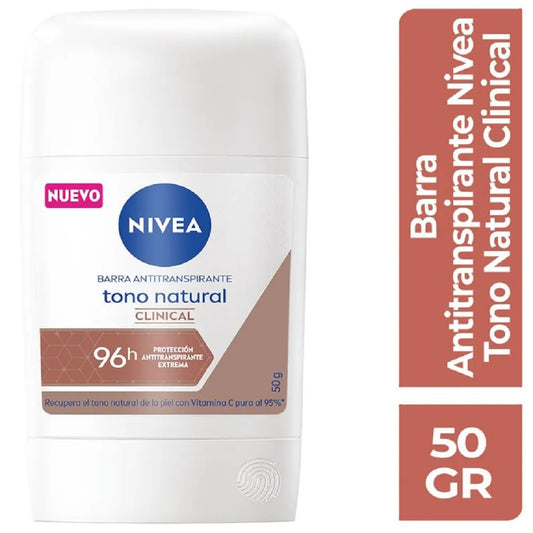 2 Desodorante   Nivea Tono Natural Clinical Barra