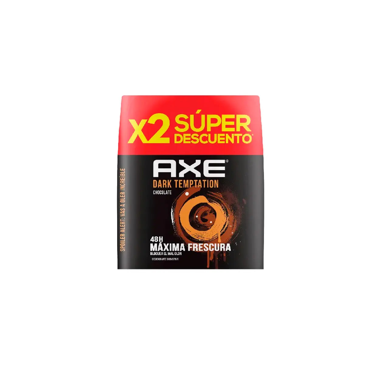 2 Desodorante axe Body Spr.dark Tempt.150ml P.e