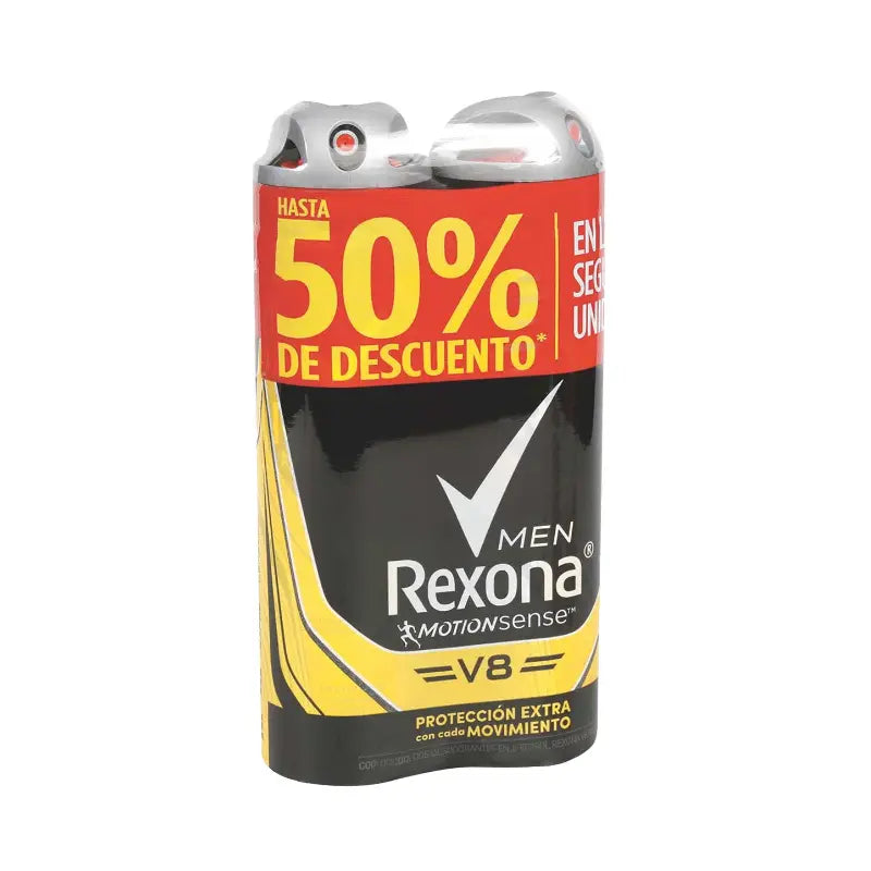 2 Desodorante rexona Spray Men V8 90gr Super Ofe