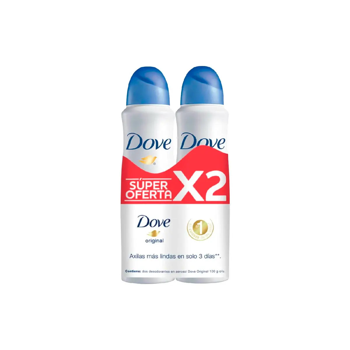 2 Desodorante dove Spray Original 89 gr