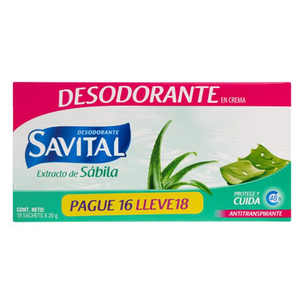 Desodorante Savital Sobres X 18