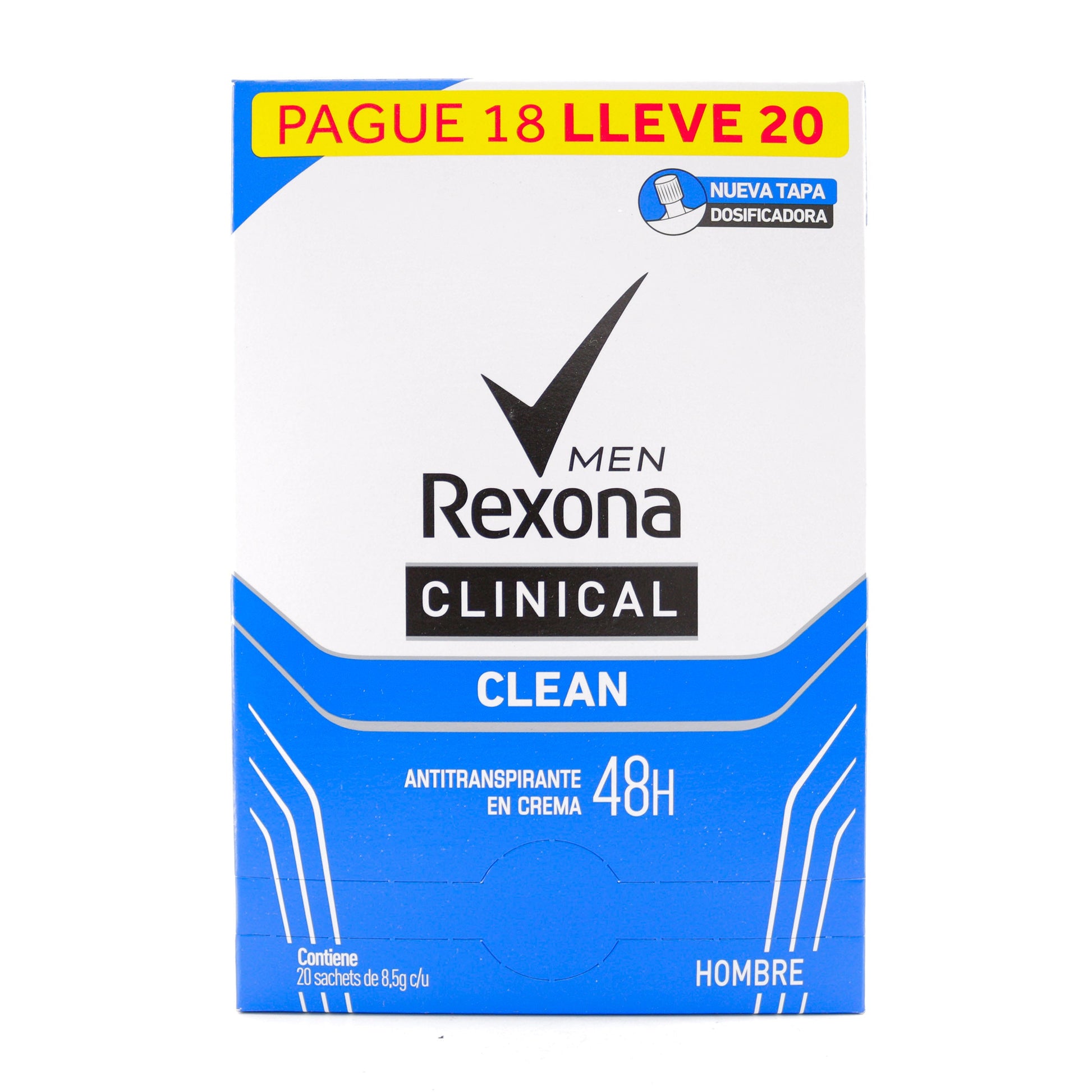 Desodorante rexona Clindamicina Clean 8.5gr Pag18 Ll20 H