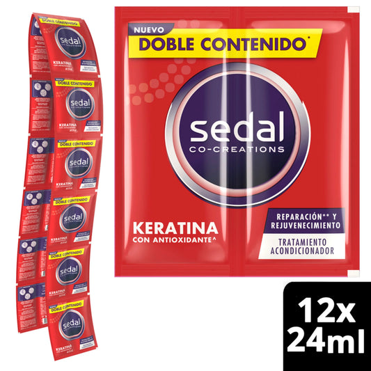 Acondicionador Sedal Keratina Antioxidante 24 Mililitros Sobres