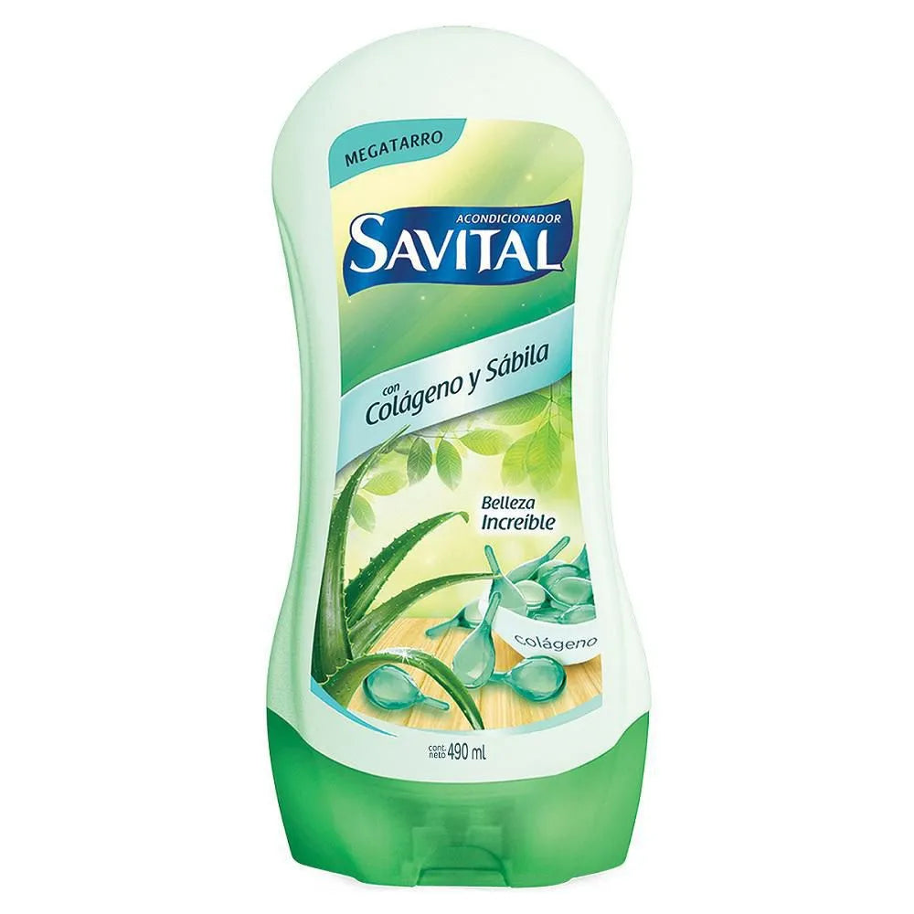 Acondicionador.SAVITAL Colageno Y Sabila 490 ml